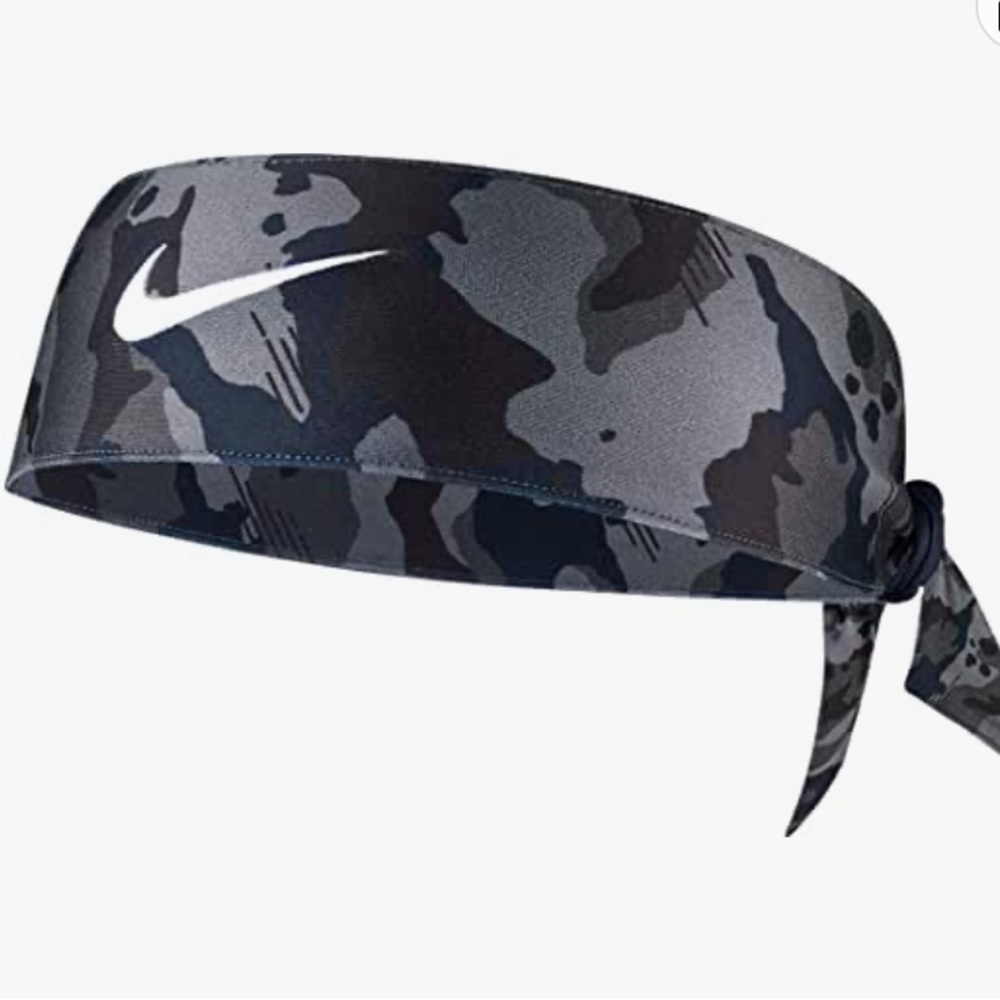 two nike dri fit unisex tie wrap headbands